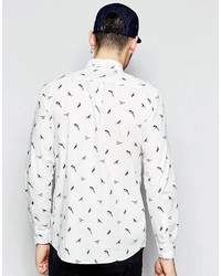 Мужская белая рубашка от Wesc