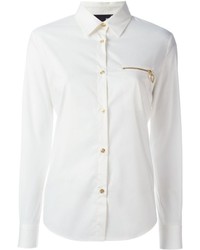 Женская белая рубашка от Love Moschino