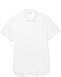 Мужская белая рубашка от Orlebar Brown