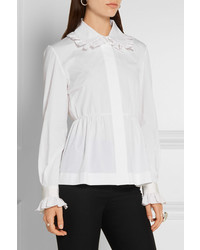 Женская белая рубашка от Fendi