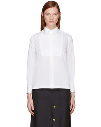 Женская белая рубашка от Sacai