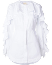 Женская белая рубашка от Sara Battaglia