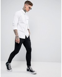 Мужская белая рубашка от Love Moschino