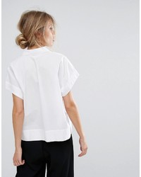 Женская белая рубашка от Mango