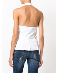 Женская белая рубашка от Dsquared2