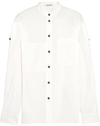 Женская белая рубашка от Tomas Maier