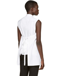 Женская белая рубашка от Helmut Lang