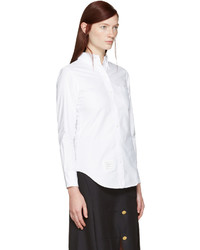 Женская белая рубашка от Thom Browne