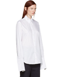 Женская белая рубашка от Wales Bonner