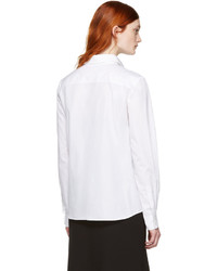 Женская белая рубашка от Lanvin