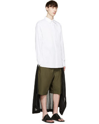 Мужская белая рубашка от D.gnak By Kang.d