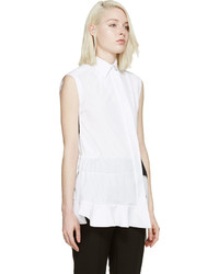 Женская белая рубашка от Paco Rabanne