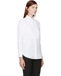 Женская белая рубашка от Saint Laurent