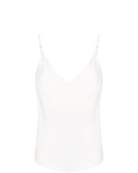 Белая сатиновая блузка с длинным рукавом от Frame Denim
