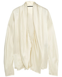 Белая сатиновая блузка от Haider Ackermann