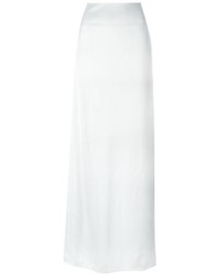 Белая сатиновая юбка