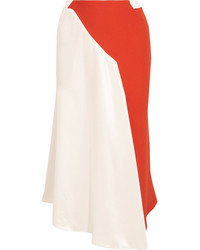 Белая сатиновая юбка от Thierry Mugler