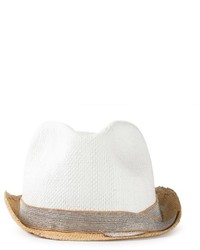 Женская белая соломенная шляпа от Brunello Cucinelli