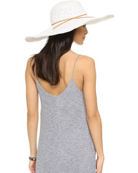 Женская белая соломенная шляпа от Hat Attack