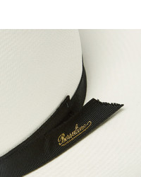 Мужская белая соломенная шляпа от Borsalino