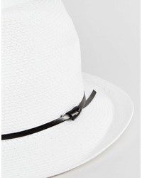 Мужская белая соломенная шляпа от Catarzi