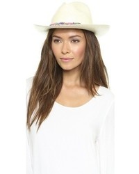 Женская белая соломенная шляпа