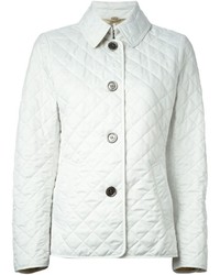 Женская белая стеганая куртка от Burberry