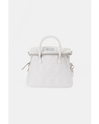Женская белая стеганая сумка от Maison Margiela