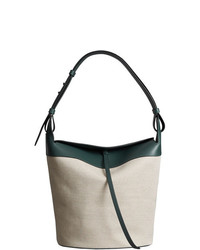 Белая сумка-мешок из плотной ткани от Burberry