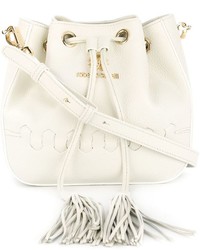 Белая сумка-мешок от Roberto Cavalli
