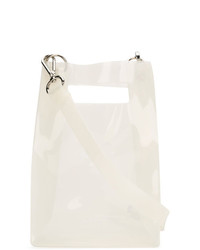 Белая сумка почтальона с принтом от Nana-Nana