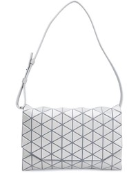Женская белая сумка с геометрическим рисунком от Bao Bao Issey Miyake