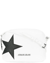 Женская белая сумка со звездами от Armani Jeans