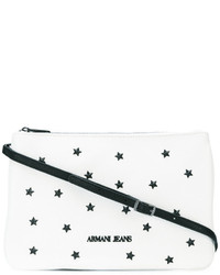 Белая сумка через плечо с шипами от Armani Jeans