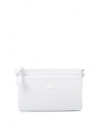 Белая сумка через плечо от Lacoste