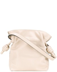Белая сумка через плечо от Loewe