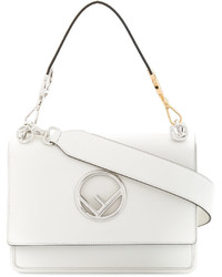 Женская белая сумка от Fendi