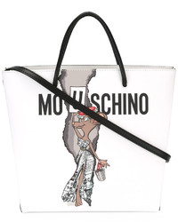 Женская белая сумка от Moschino