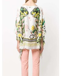 Белая туника с принтом от Cavalli Class