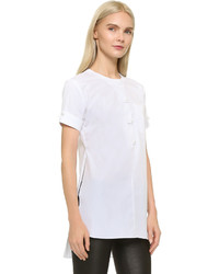 Белая туника от Thierry Mugler