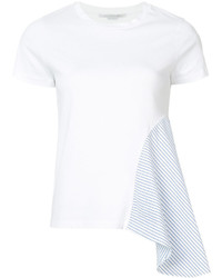 Женская белая футболка в вертикальную полоску от Stella McCartney