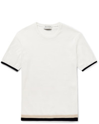 Мужская белая футболка в горизонтальную полоску от TOMORROWLAND