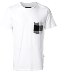 Мужская белая футболка в шотландскую клетку от Hydrogen
