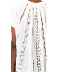 Женская белая футболка крючком от Sea