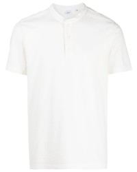 Мужская белая футболка на пуговицах от Aspesi