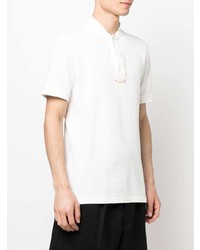 Мужская белая футболка на пуговицах от Maison Margiela