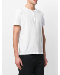 Мужская белая футболка на пуговицах от Barena