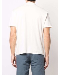 Мужская белая футболка на пуговицах от Eleventy