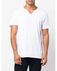 Мужская белая футболка на пуговицах от Zadig & Voltaire