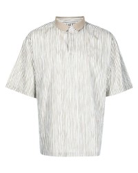 Мужская белая футболка-поло в вертикальную полоску от Armani Exchange